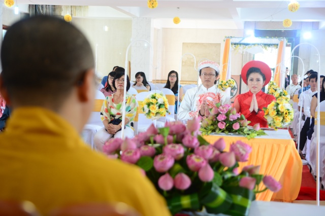 Ấm áp và ý nghĩa trong lễ hằng thuận tại chùa Giác Ngộ