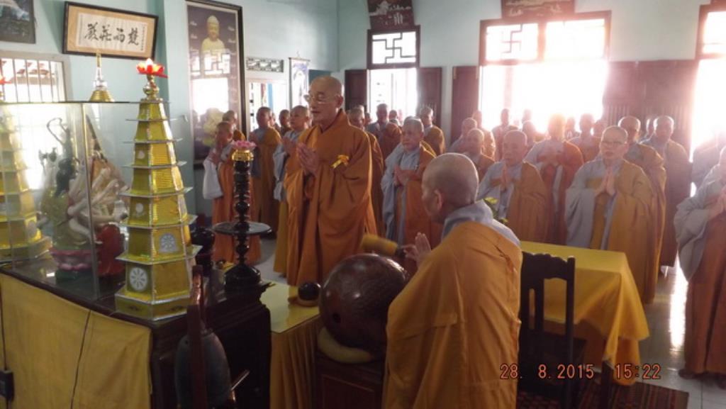 Ni giới thị xã Ninh Hòa làm Lễ Tạ pháp An cư Kiết hạ