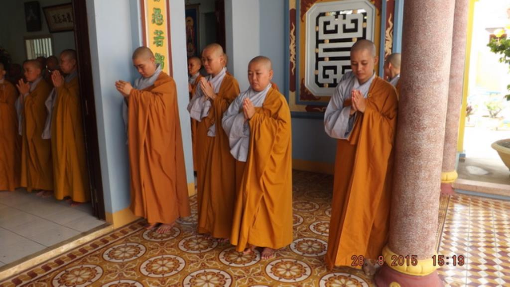 Ni giới thị xã Ninh Hòa làm Lễ Tạ pháp An cư Kiết hạ