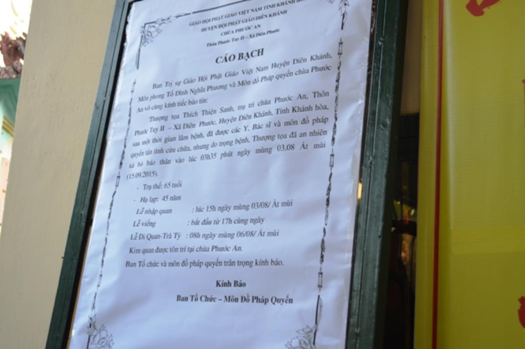 Khánh Hòa: Cung tống kim quan cố TT.Thích Thiện Sanh trà tỳ