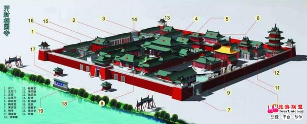 Ngôi Già lam Phật địa Đại Tướng Quốc Tự tỉnh Hà Nam Trung Quốc