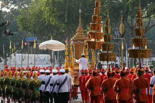 Chùm ảnh Lễ Trà tỳ đức Tăng thống Phật giáo Thái Lan