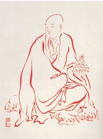 Chùm ảnh La Hán do Hoằng Nhất Luật sư hội họa