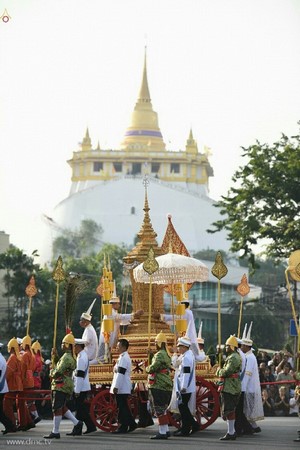 Chùm ảnh Lễ Trà tỳ đức Tăng thống Phật giáo Thái Lan