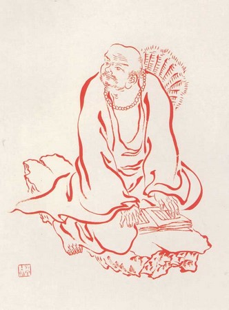 Chùm ảnh La Hán do Hoằng Nhất Luật sư hội họa