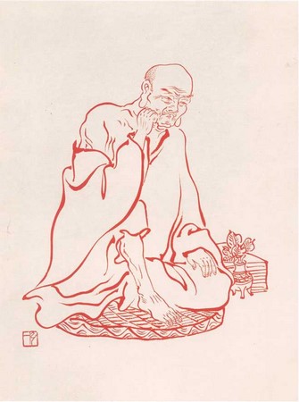 Chùm ảnh La Hán do Hoằng Nhất Luật sư hội họa