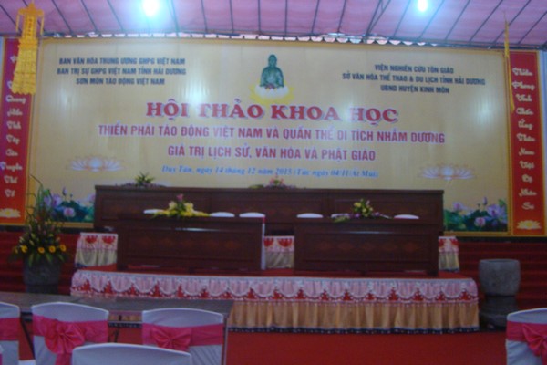 Chuẩn bị Hội thảo thiền phái Tào Động tại Thánh Quang Cổ Tự Hải Dương