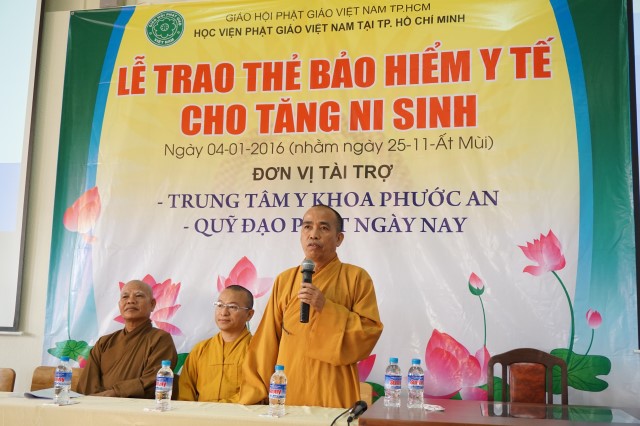 Quỹ Đạo Phật Ngày Nay kết hợp với TTYK Phước An hỗ trợ bảo hiểm y tế cho 600 Tăng Ni sinh