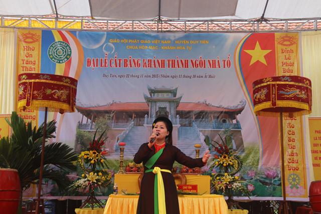 Hà Nam: Đại lễ cắt băng khánh thành Tổ đường chùa Hòa Mạc