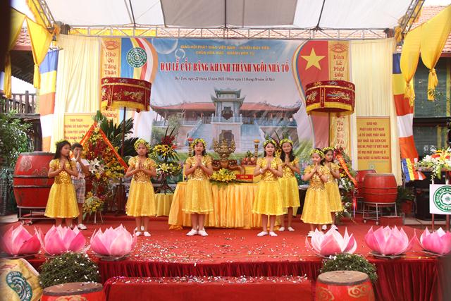 Hà Nam: Đại lễ cắt băng khánh thành Tổ đường chùa Hòa Mạc
