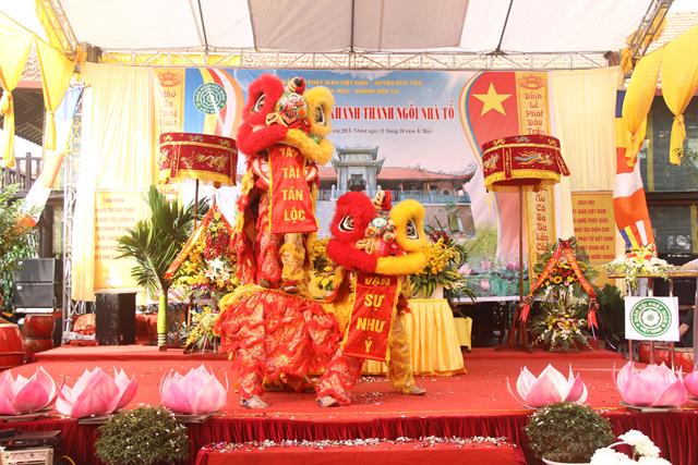 Hà Nam: Đại lễ cắt băng khánh thành Tổ đường chùa Hòa Mạc