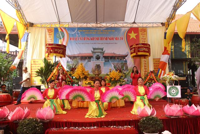 Hà Nam: Đại lễ cắt băng khánh thành Tổ đường chùa Hòa Mạc