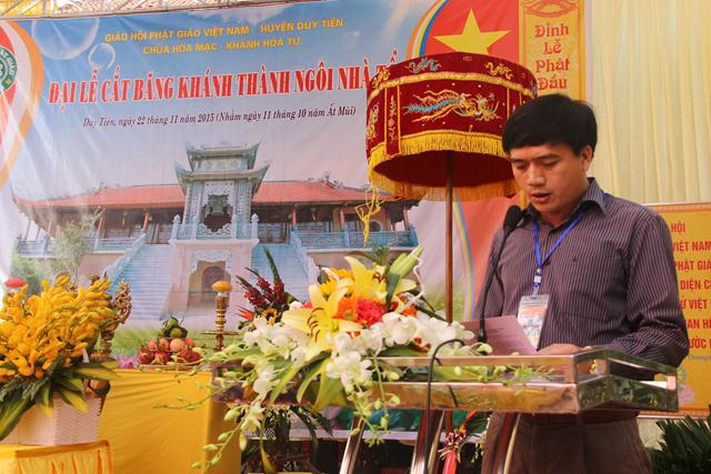 Hà Nam: Đại lễ cắt băng khánh thành Tổ đường chùa Hòa Mạc