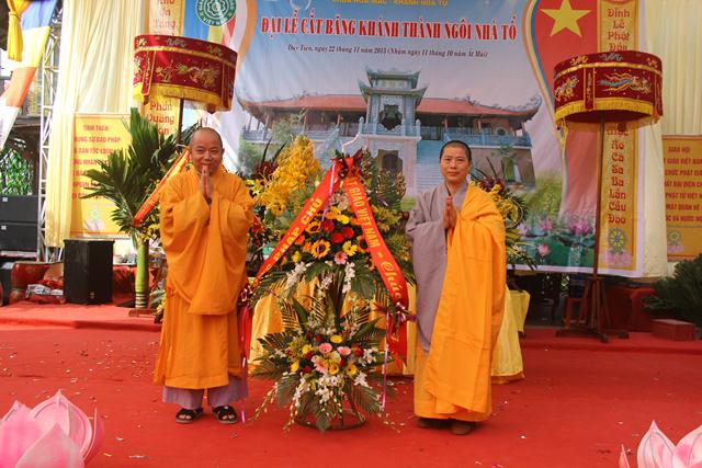 Hà Nam: Đại lễ cắt băng khánh thành Tổ đường chùa Hòa Mạc