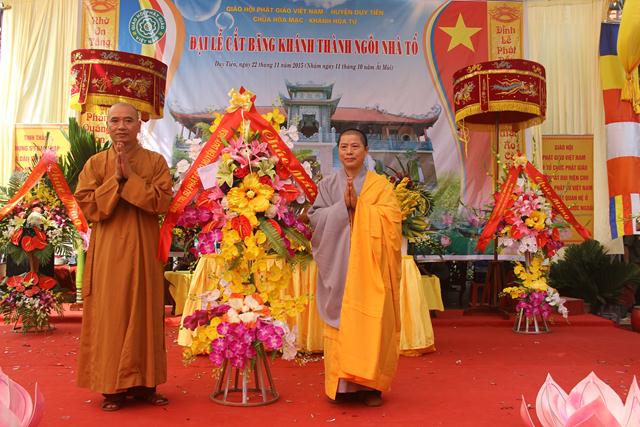 Hà Nam: Đại lễ cắt băng khánh thành Tổ đường chùa Hòa Mạc