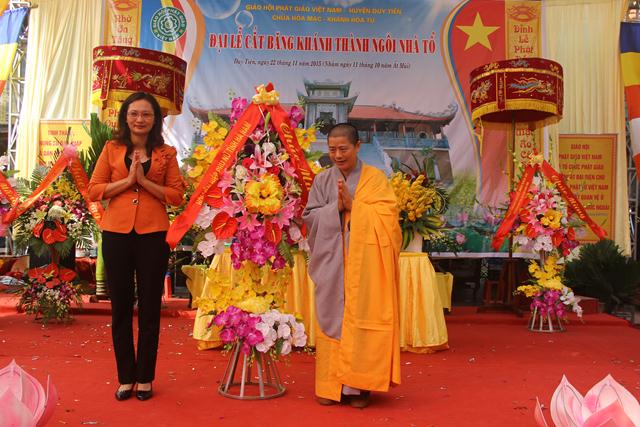 Hà Nam: Đại lễ cắt băng khánh thành Tổ đường chùa Hòa Mạc