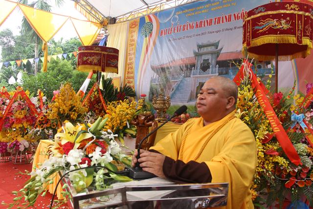 Hà Nam: Đại lễ cắt băng khánh thành Tổ đường chùa Hòa Mạc