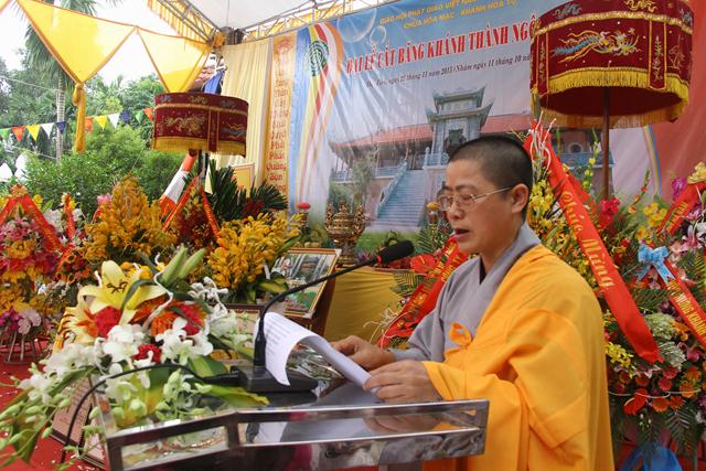 Hà Nam: Đại lễ cắt băng khánh thành Tổ đường chùa Hòa Mạc