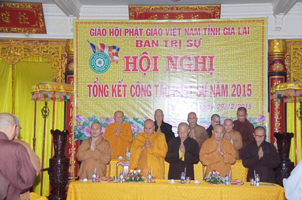 Gia Lai: Hội nghị tổng kết công tác Phật sự năm 2015