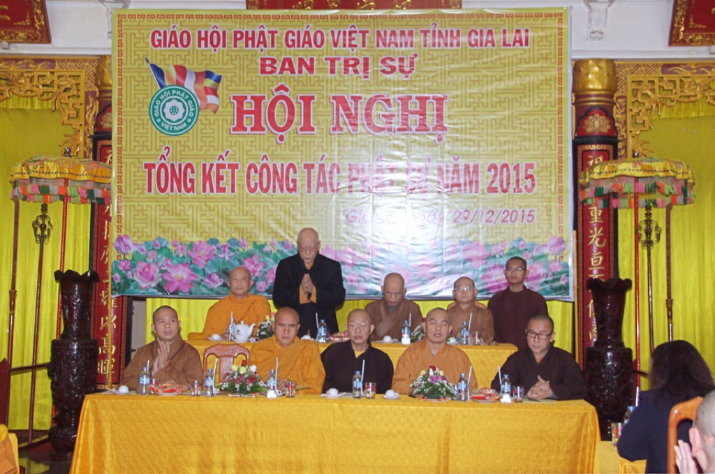 Gia Lai: Hội nghị tổng kết công tác Phật sự năm 2015