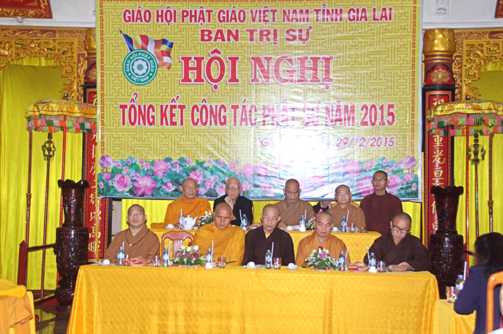 Gia Lai: Hội nghị tổng kết công tác Phật sự năm 2015