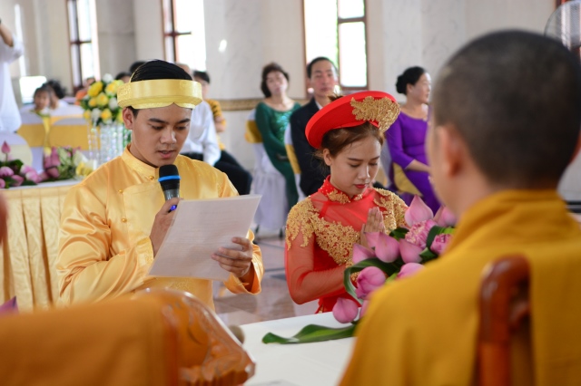 Chùa Giác Ngộ: Trang trọng lễ hằng thuận Trung Hiếu và Trúc Như