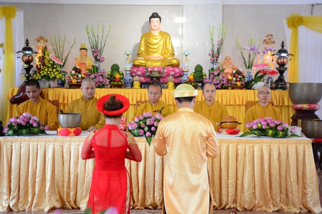 Chùa Giác Ngộ: Trang trọng lễ hằng thuận Trung Hiếu và Trúc Như