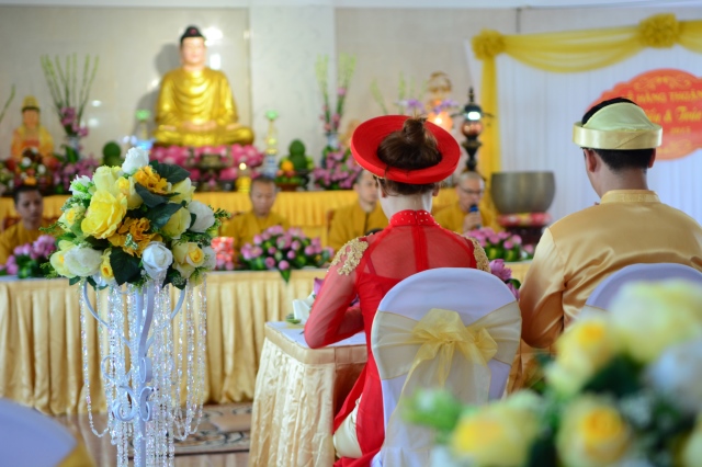 Chùa Giác Ngộ: Trang trọng lễ hằng thuận Trung Hiếu và Trúc Như
