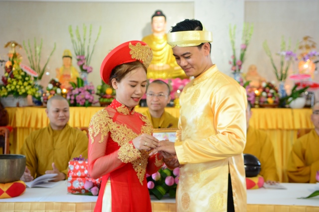 Chùa Giác Ngộ: Trang trọng lễ hằng thuận Trung Hiếu và Trúc Như
