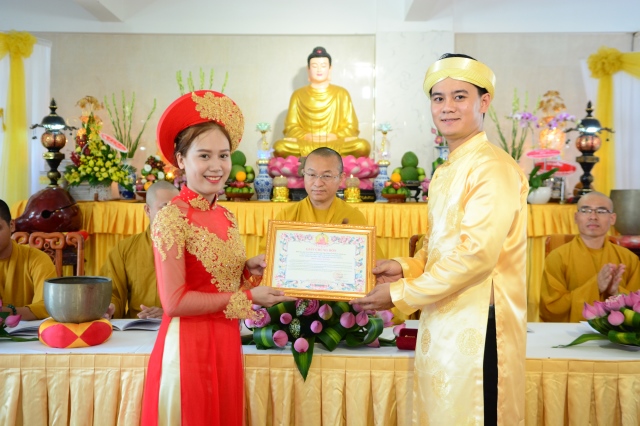 Chùa Giác Ngộ: Trang trọng lễ hằng thuận Trung Hiếu và Trúc Như
