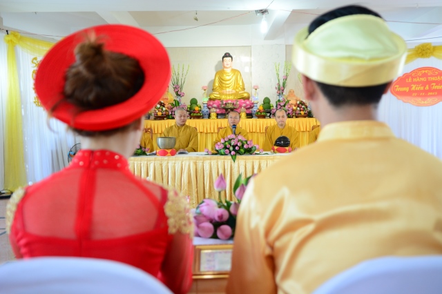 Chùa Giác Ngộ: Trang trọng lễ hằng thuận Trung Hiếu và Trúc Như