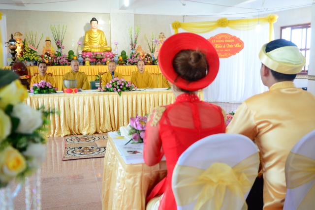 Chùa Giác Ngộ: Trang trọng lễ hằng thuận Trung Hiếu và Trúc Như