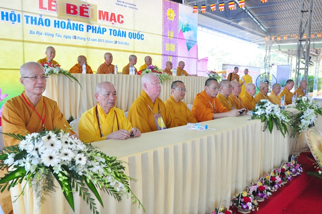 Trang nghiêm Bế mạc Hội thảo Hoằng pháp toàn quốc năm 2015