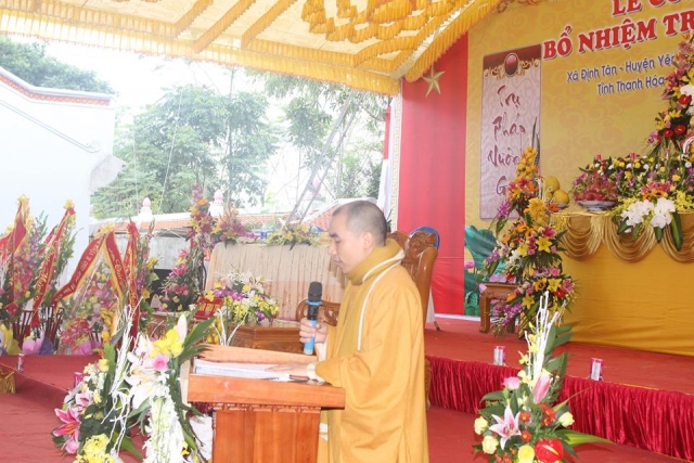 Lễ bổ nhiệm trụ trì chùa Yên Hoành