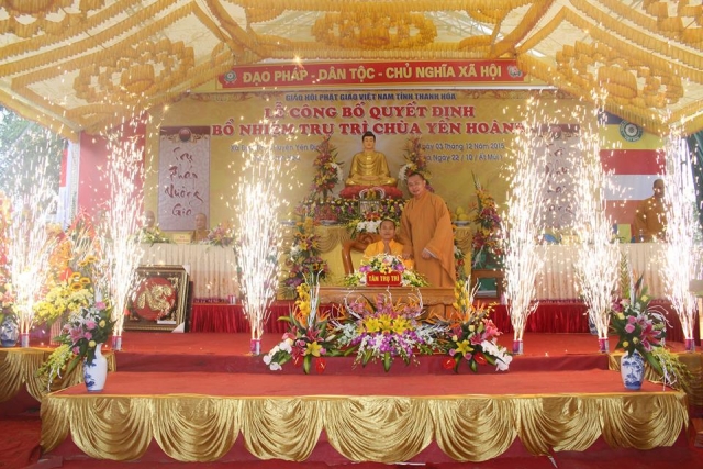 Lễ bổ nhiệm trụ trì chùa Yên Hoành