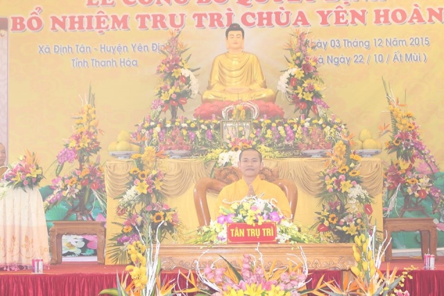 Lễ bổ nhiệm trụ trì chùa Yên Hoành