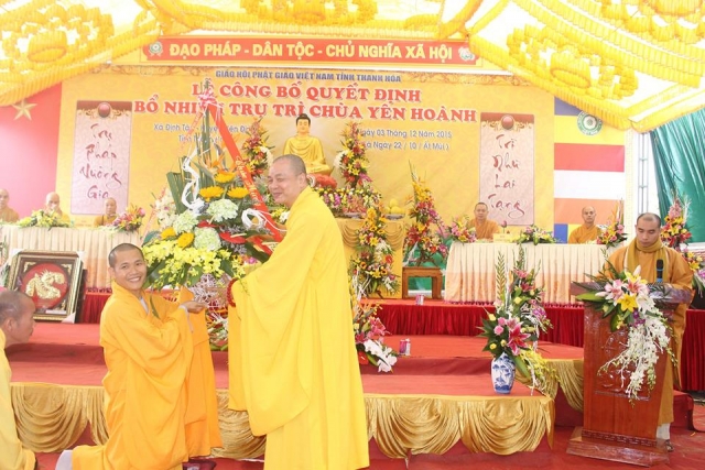 Lễ bổ nhiệm trụ trì chùa Yên Hoành