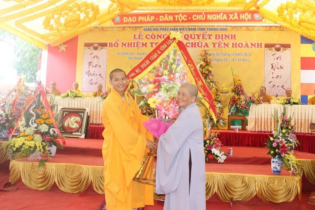 Lễ bổ nhiệm trụ trì chùa Yên Hoành