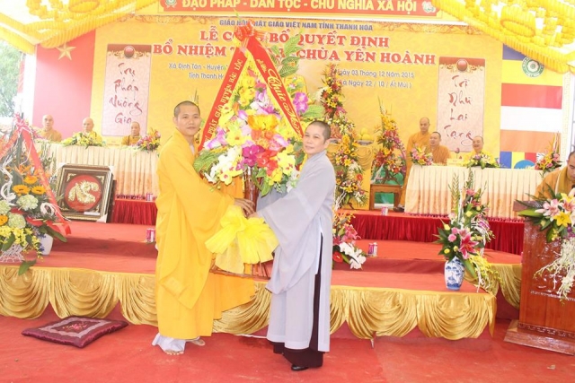 Lễ bổ nhiệm trụ trì chùa Yên Hoành