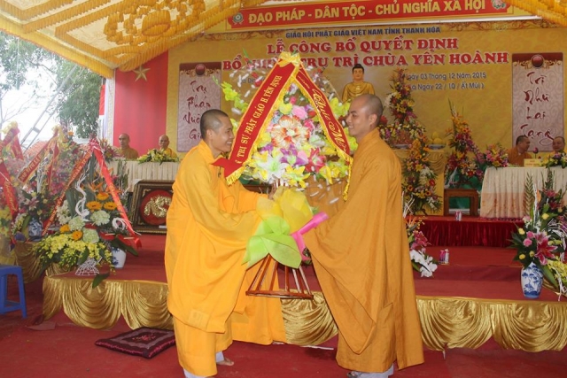 Lễ bổ nhiệm trụ trì chùa Yên Hoành