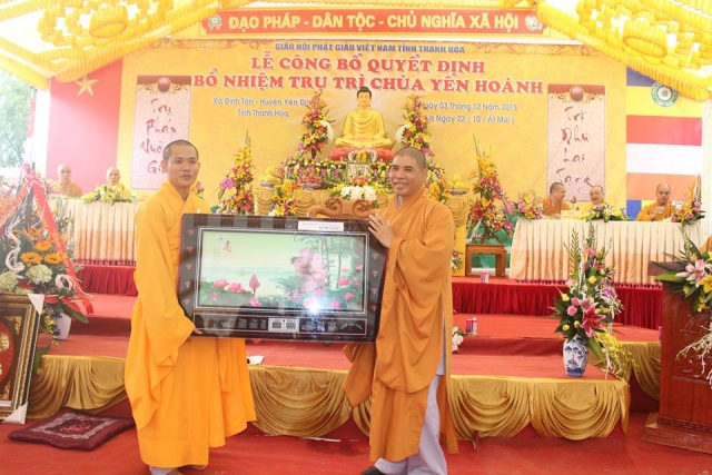 Lễ bổ nhiệm trụ trì chùa Yên Hoành
