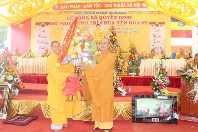 Lễ bổ nhiệm trụ trì chùa Yên Hoành