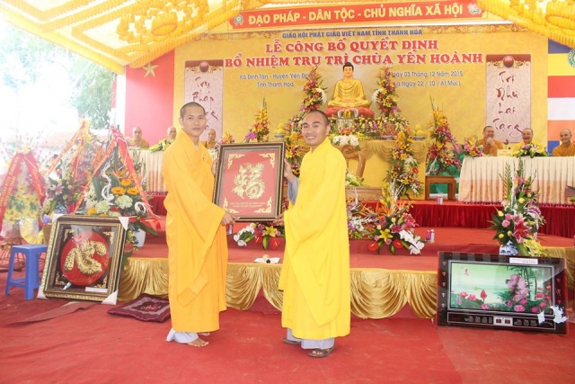 Lễ bổ nhiệm trụ trì chùa Yên Hoành