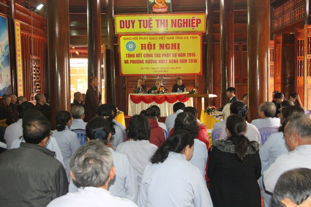 Hà Tĩnh: Hội nghị tổng kết công tác Phật sự năm 2015