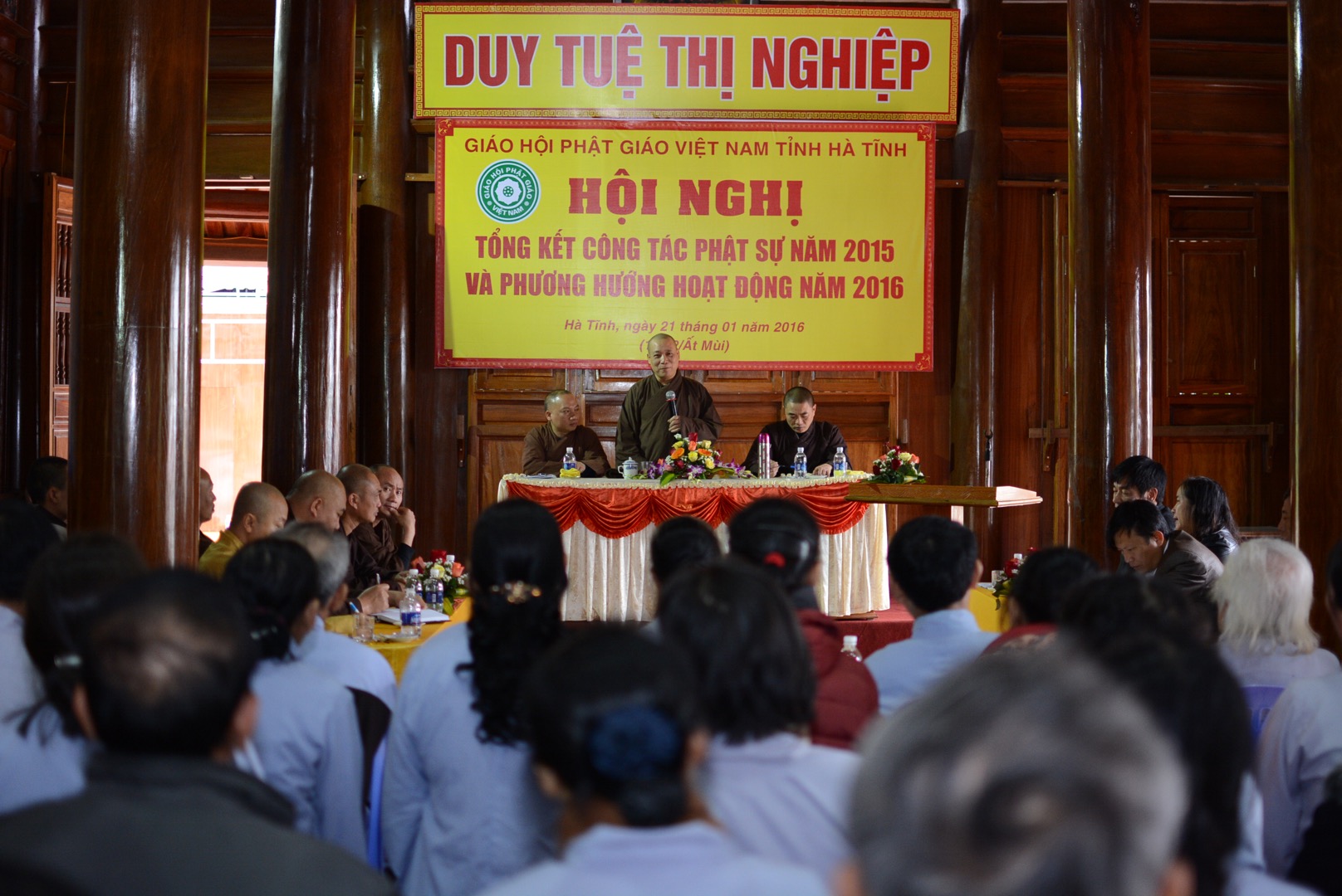 Hà Tĩnh: Hội nghị tổng kết công tác Phật sự năm 2015