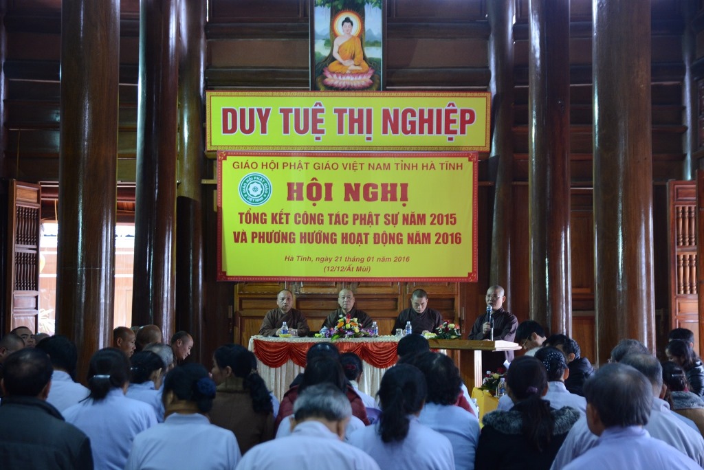 Hà Tĩnh: Hội nghị tổng kết công tác Phật sự năm 2015