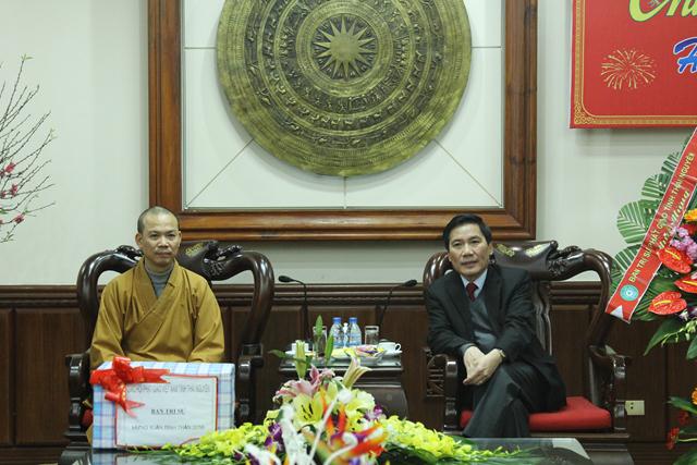 Phật giáo Thái Nguyên chúc tết các Sở, Ban, Ngành Tỉnh- Thành phố