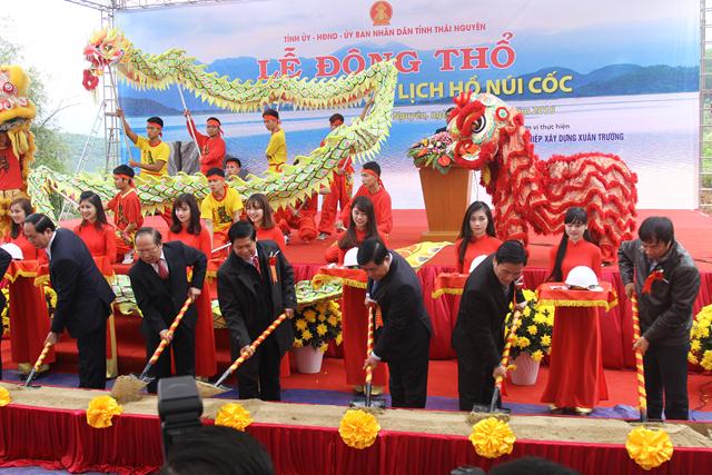 Thái Nguyên: Lễ động thổ khởi công xây dựng khu du lịch tâm linh Hồ Núi Cốc