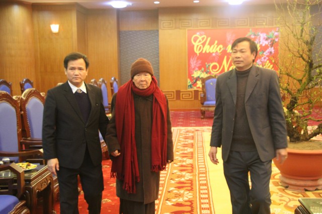 Thái Bình: Ban Trị Sự Phật Giáo tỉnh thăm, chúc Tết các cơ quan, dự hội nghị gặp mặt tôn giáo