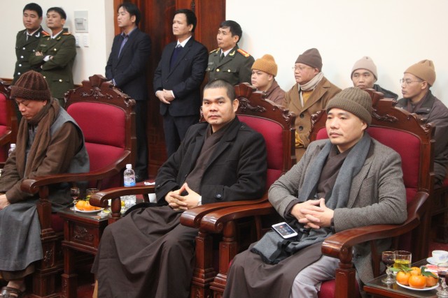 Thái Bình: Ban Trị Sự Phật Giáo tỉnh thăm, chúc Tết các cơ quan, dự hội nghị gặp mặt tôn giáo
